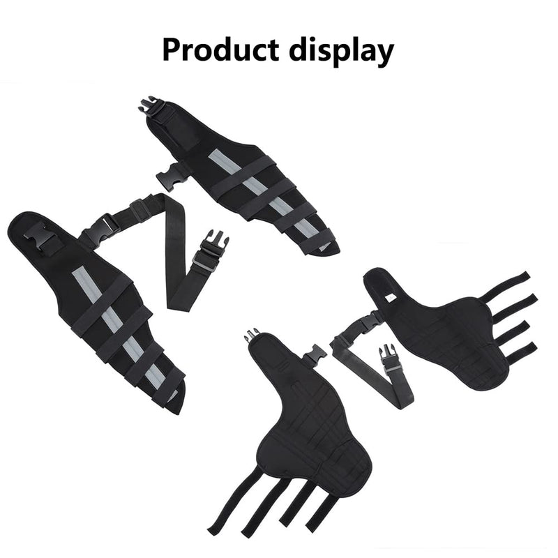 LKJYBG FQZPE_QESNX Support Dog Adjustable Shoulder Cover arthriti pet Large Gear Rear Joint Help Torn acl Double Strap Knee Brace, Small, Hj40 Hind Legs Black