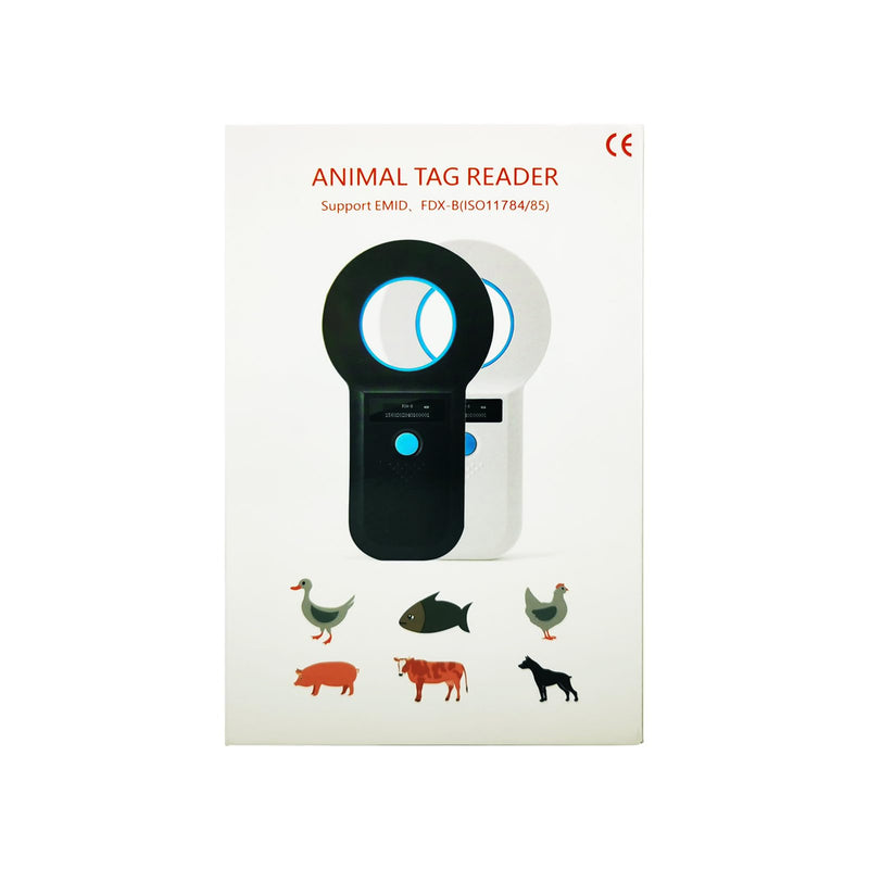 Smoostart Pet Microchip Scanner, Read ISO11784/85/FDX-B/EMID Format Microchip, Data Storage Microchip Reader for Animal/Pet/Dog/Cat/Pig (Black) Black - PawsPlanet Australia