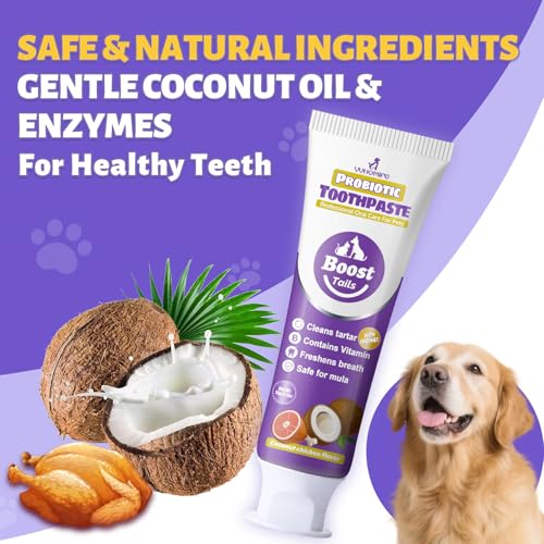 Premium Dog Oral Care Kit + Dog Toothbrush – Newly Upgraded Dual-Head Design