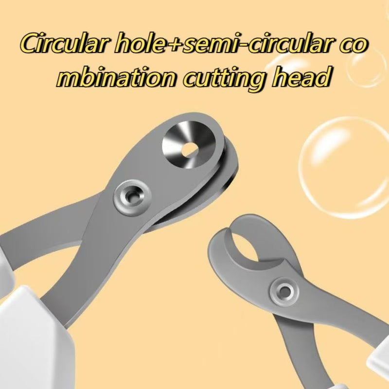 Cat Nail Clippers with Circular Cut Hole -Avoid Over Cutting Pet Nail Clippers -Sharp Angled Blade Professional Paw Trimmer Set for Novice Pet Families (Green) green - PawsPlanet Australia