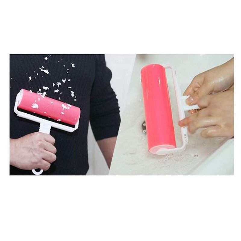 Resuable Washable Lint Roller Sticky for Pet Hair Cat Dog Remover Tool Pet Shedding Brush Cleans your Clothing Sofa (Pink, Blue)2 Pack - PawsPlanet Australia