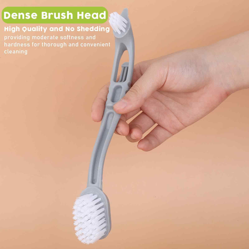 4 Pcs Bird Cage Cleaner with Two Brush Plastic Heads Long Handle Tool for Cleaning Bird Cages ssential Bird Cage Accessory - PawsPlanet Australia