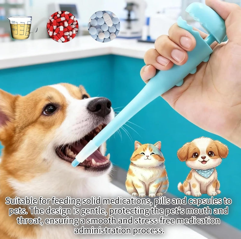 OUNONA Automatic Medication Feeder for Pets with Adjustable Plastic Tube - Easy Medication Syringe Replacement for Dogs and Cats in Everyday Care