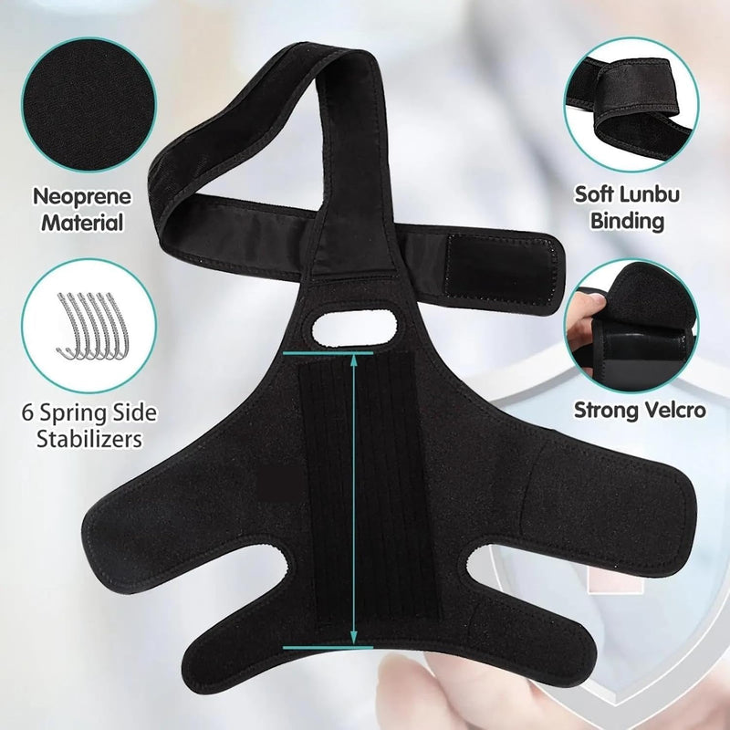 Dog Knee Brace, Dog Leg Brace for ACL Support with Cruciate Ligament Injury, Knee Cap Dislocation, Joint Pain and Muscle Sore, Adjustable Dog ACL Brace with 10 Side Stabilizers, Pet Brace (L) L