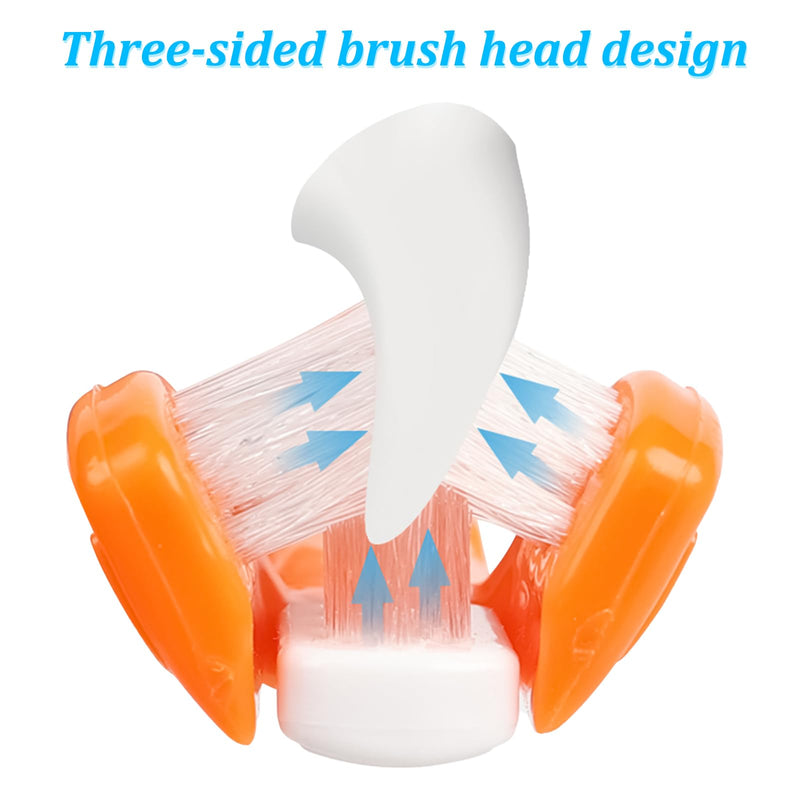 Dog Toothbrush,8 Pieces Pet Toothbrushes,2 Three Sided Pets Toothbrush,6 Double Head Tooth Brush,Multi-Angle Dental Cleaning Brushes for Dogs,for Clean Pet Cats Teeth