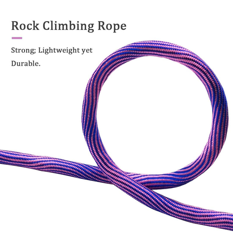 MayPaw 8FT/10FT Dog Tie Out/Check Cord, Heavy Duty Nylon Rope Training Leash, 3/8-Inch Thick Dog Tether for Strong Small Medium Large Dogs Indoor or Outdoor Walking, Camping, Hiking, Playing 3/8 in x 10ft pink blue - PawsPlanet Australia