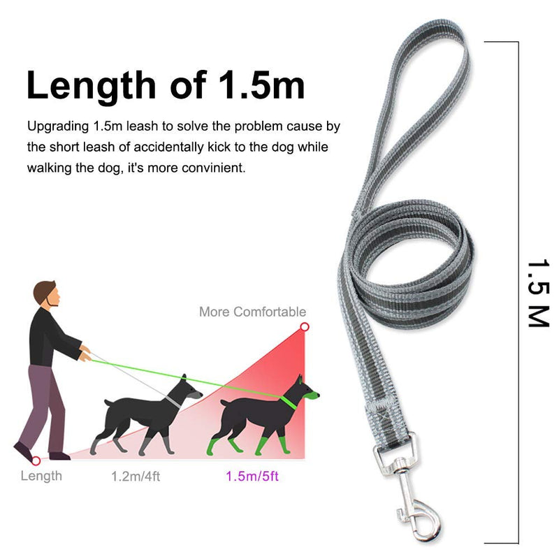 Dog and Cat Universal Harness with Leash - Cat Harness Escape Proof - Adjustable Reflective Step in Dog Harness for Small Dogs Medium Dogs - Soft Mesh Comfort Fit No Pull No Choke (XS, Grey) XS - PawsPlanet Australia