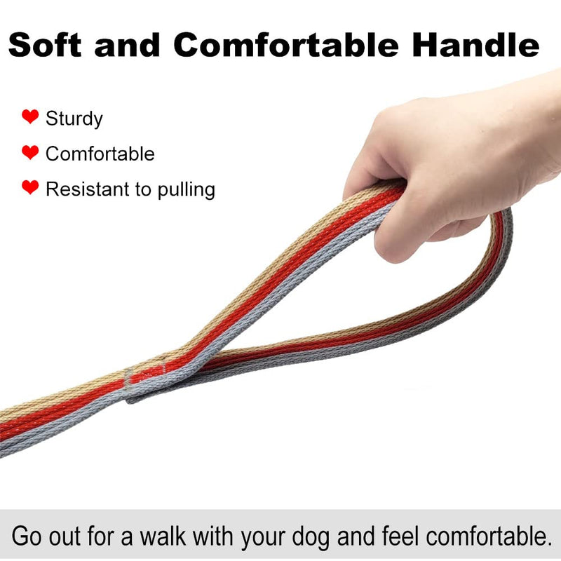 10FT / 15FT / 20FT Anti-Choke Slip Lead Dog Leash, 1” Wide Soft Thick Long Training Leash for Strong Small Medium Large Dogs (red-20ft) 1'' x 20 FT red - PawsPlanet Australia