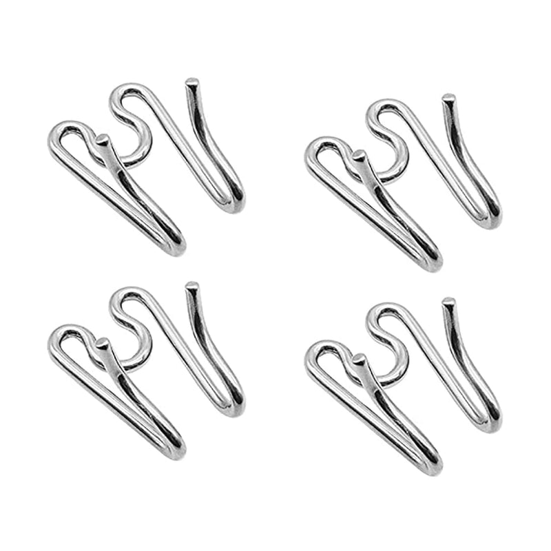 Dog Collar Extra Links Designed for Training Collars (4 Pack) Steel Chrome Plated Dog Training Collar Links (3.20mm, Silver) 3.20mm - PawsPlanet Australia