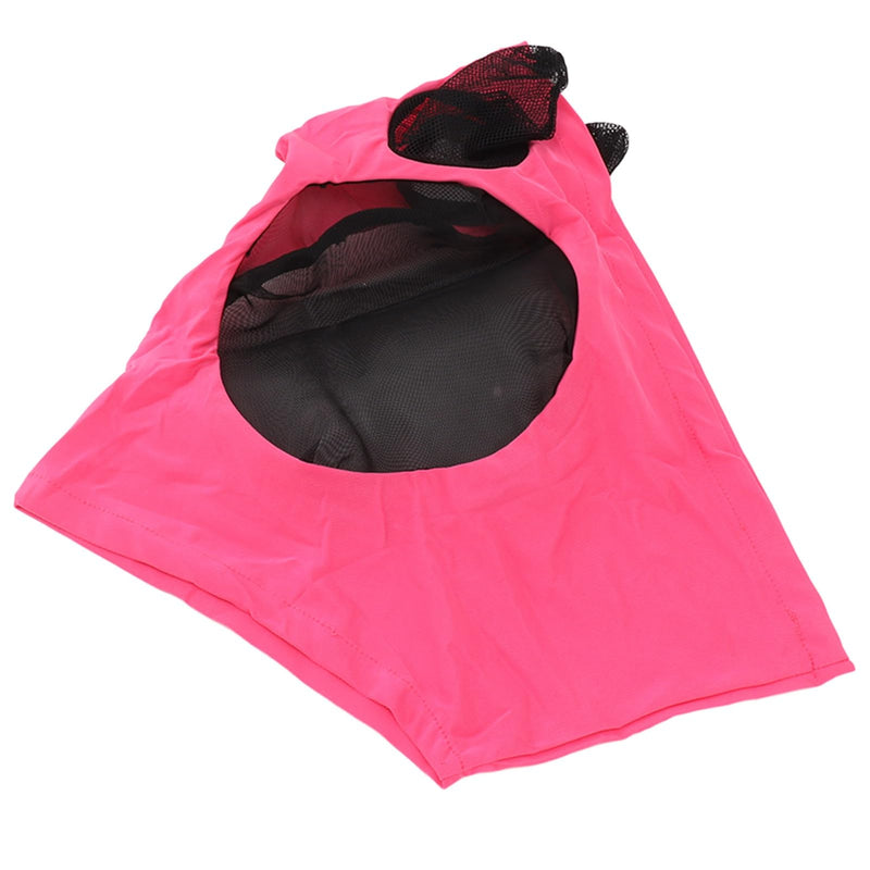 Fdit Horse Fly Mask with Long Nose and Ears, All Around Protection, Size Arab, Cob, Small Quarter Horse, Breathable (Rose Red) - PawsPlanet Australia