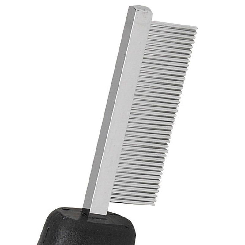 Master Grooming Tools Face & Finishing Combs — Ergonomic Combs for Grooming Dogs, 6¼" 6 1/4 " Black