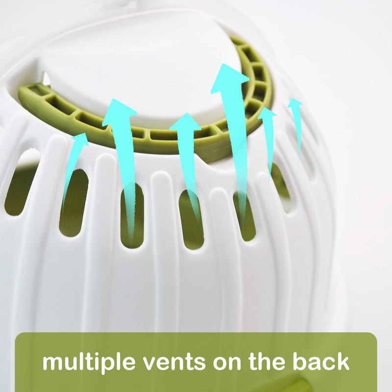 Hamster Carrier Cage with Water Bottle,Portable Dwarf Hamster Travel Carrier Plastic Guinea Pig Carrier Small Animal Breathable Outdoor Cage for Hamsters Chinchillas Hedgehog (Green) 【Green】