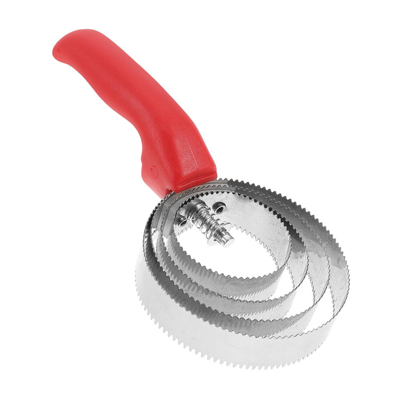 Cabilock Reversible Stainless Steel Horse Brush with Ergonomic Handle. Double-sided design for versatile use on horses and pets.