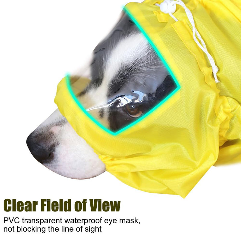 DONGKER Dog Shower Cap, Adjustable Waterproof Shower Cap for Dogs, Reusable Dog Ear Covers for Grooming, for Washing, Rain, Swimming and Bathing Green