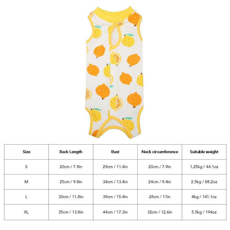 Surgical recovery suit for cats Breathable cotton surgical clothing for cats to prevent licking and promote healing Ideal for postoperative care (S)