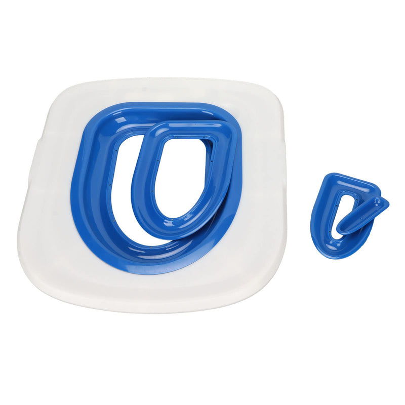 Cat Toilet Training System, Reusable Cat Potty Toilet Training Kit, Sturdy Cat Toilet Training Kit, Cat Toilet Trainer Urinal Seat for Teaching Cat to Use Toilet (White Tray, 1 Blue Inner Support) White Tray , 1 Blue Inner Support - PawsPlanet Australia