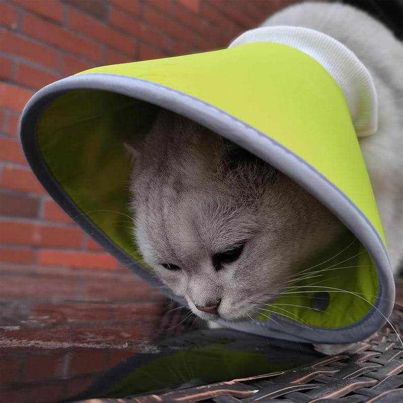 Adjustable cat collar, leg protection, breathable, easy to eat and drink, XL pet protective cover