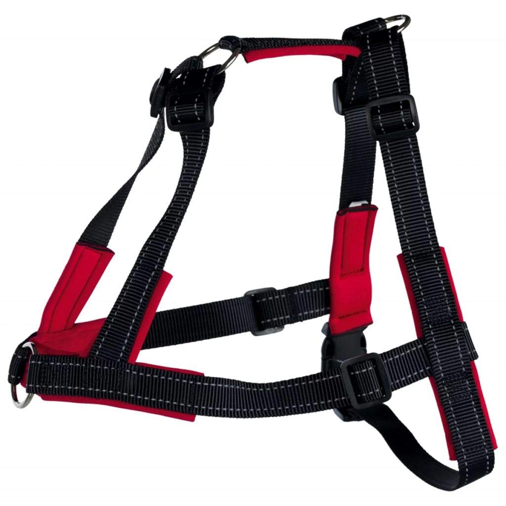 Trixie Lead'n'Walk Soft training harness, M-L: 55-90 cm/25 mm, black - PawsPlanet Australia