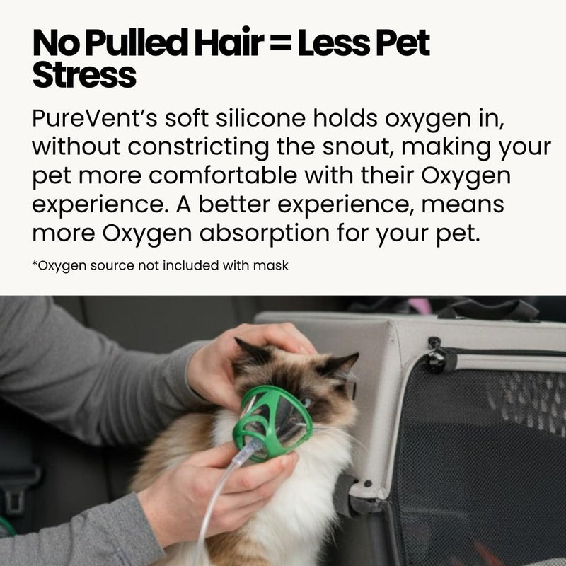 PureVent Pet Oxygen Mask - Dogs, Cats, and Other Pets - with 6 Feet of Oxygen Tubing - Used by Veterinarians… Small - for Cats, Kittens, & Puppies - PawsPlanet Australia