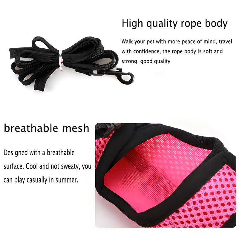Rabbit Leash and Harness Set Escape Proof, Bunny Vest Hamster Leash Set Mesh Eescape Proof Walking Training for Small Animal Pets Rat Squirrel Ferret Guinea Pig Bunny,Blue L Light Blue L Chest 7.8-11.8",For Adult Rabbits - PawsPlanet Australia