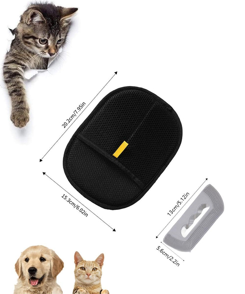 MEDB Pet Hair Remover, Electrostatic Pet Hair Removal Glove, Reusable Cat & Dog Hair Remover for Couch, Furniture, Carpet, Curtain, Upgraded Animal Fur Removal Tools, Cat Grooming Gloves-1 PCS - PawsPlanet Australia