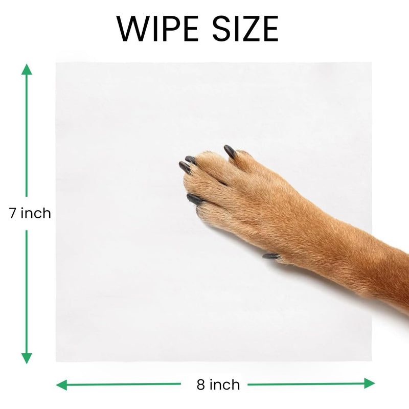FPN Pet Cleaning Wipes – Unscented Bamboo Grooming Wipes for Dogs & Cats – No Alcohol or No Harsh Chemicals – Soft – 7x8 in (4 CT) 4 CT - PawsPlanet Australia