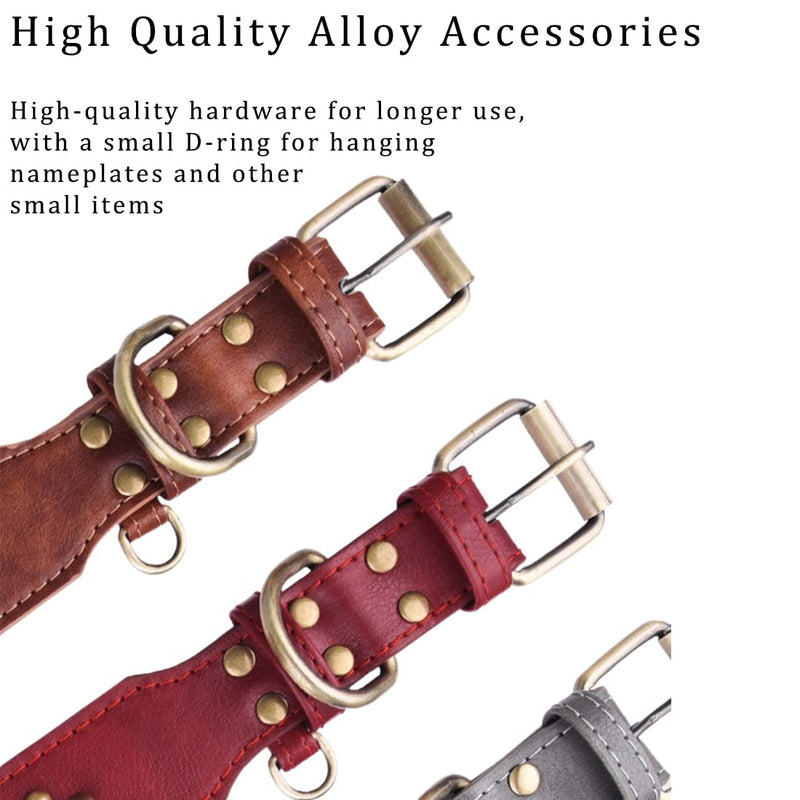 Rhinestone PU Collar for Cats Small Medium Dogs Crystal Bow Dog Collar Rhinestone Streamer Adjustable Dog Collar M brown