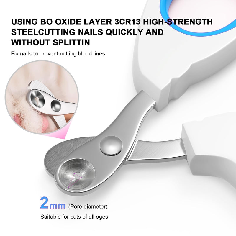 Cat Specific Nail Clipper, Avoiding Excessive Cutting, Suitable for Beginners. It Can Also be Used for Small Animals Such as Birds, Hamsters, Rabbits, Hedgehogs, Ferrets, Guinea Pigs, Etc. blue - PawsPlanet Australia