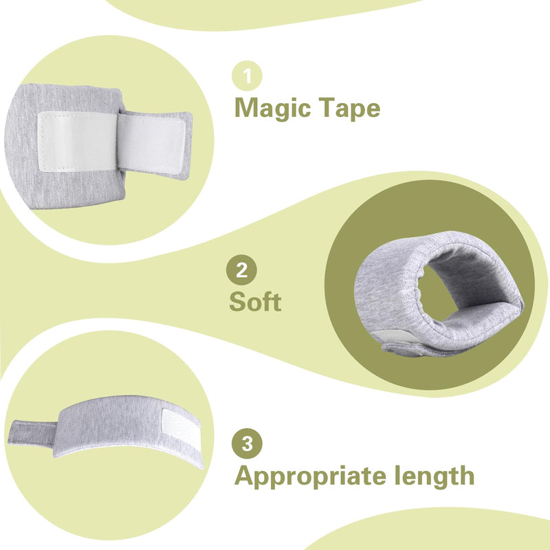 Cat Collar, Adjustable Dog Collar for Recovery of Pets After Surgery, for Small to Medium Cats and Dogs with a Neck Circumference of 21-26 cm, S gray
