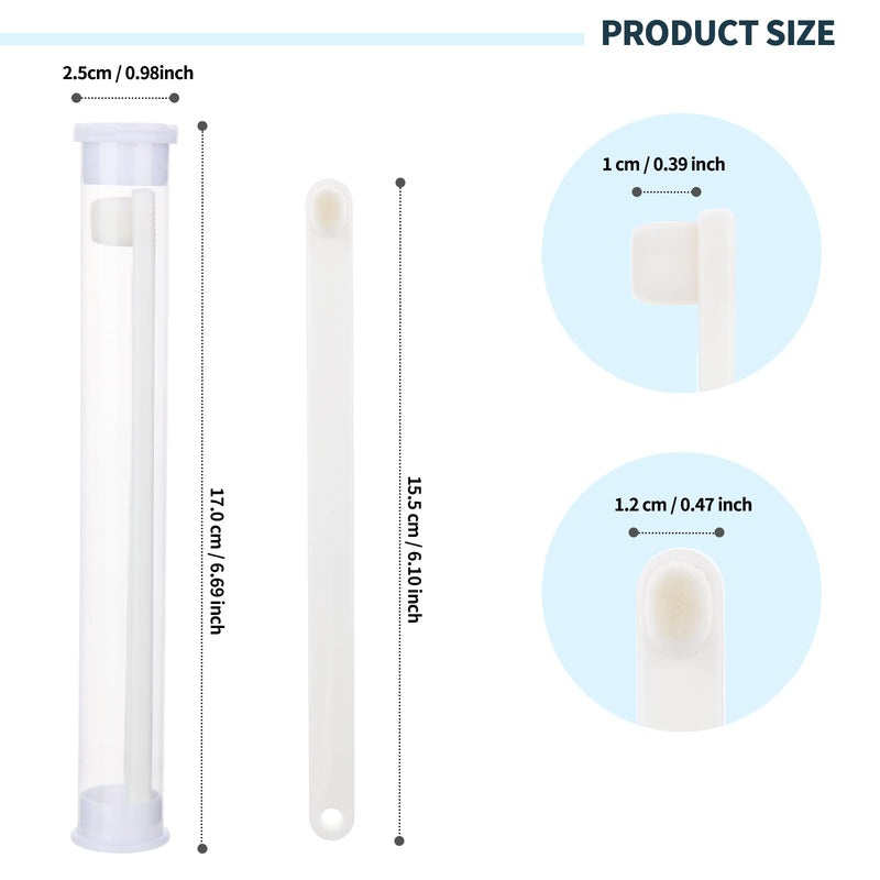 Newday Small Dog & Cat Toothbrush 5 Set, Micro Nano Bristles to Clean pet Teeth Toothbrushes, Puppy Dogs Pet Tooth Cleaning Kit with Storage Box（White - PawsPlanet Australia