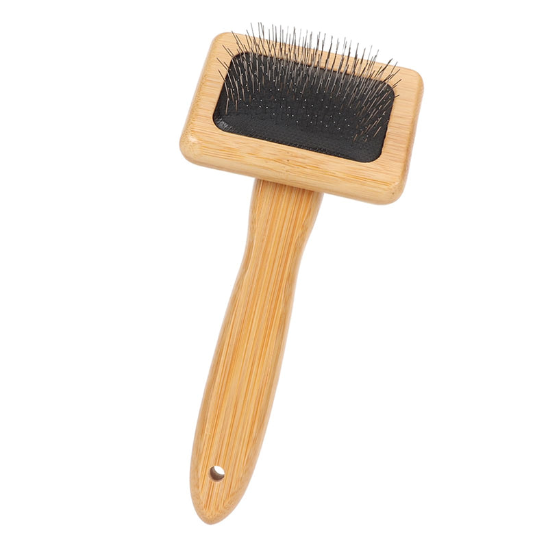 Tonysa Macrame Slicker Comb, Wool Brush, Pins Bamboo Slicker Carding Rug Comb, Bamboo Cleaning Slicker Brush for Pet Tapestry, Macrame Brush Fur Brushes Wool Carding Brushes (S) - PawsPlanet Australia
