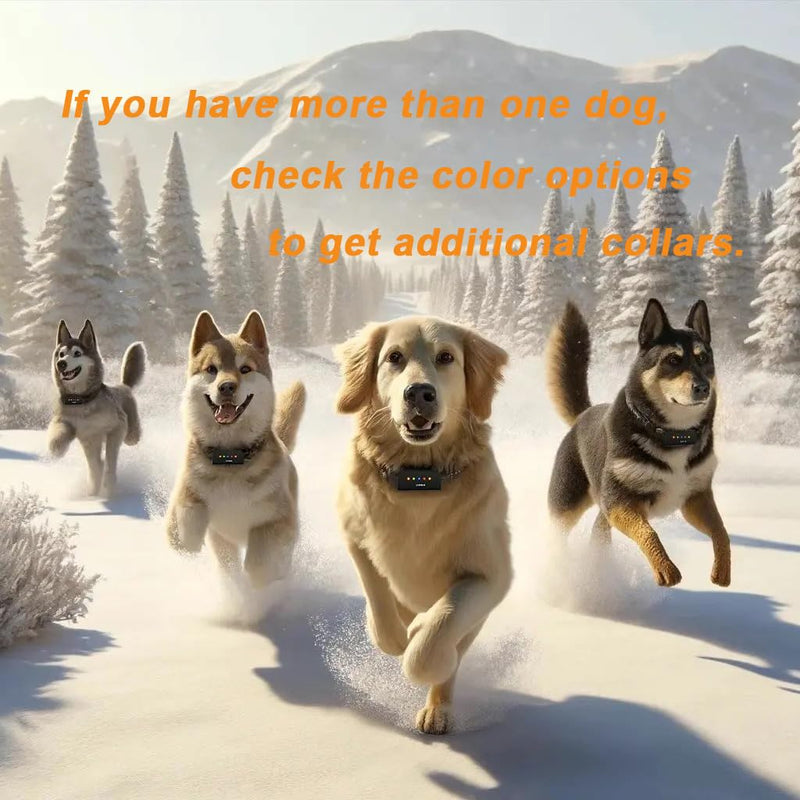 4 Dogs Shock Collar, 1640FT Dog Training Collar with Remote, Waterproof Electric Educator, Smart Anti-bark Trainer, 4 Modes Stop Bad Behaviors, Security Lock, Rechargeable e-Collar for Puppy Black Set(Collar+Remote) - PawsPlanet Australia