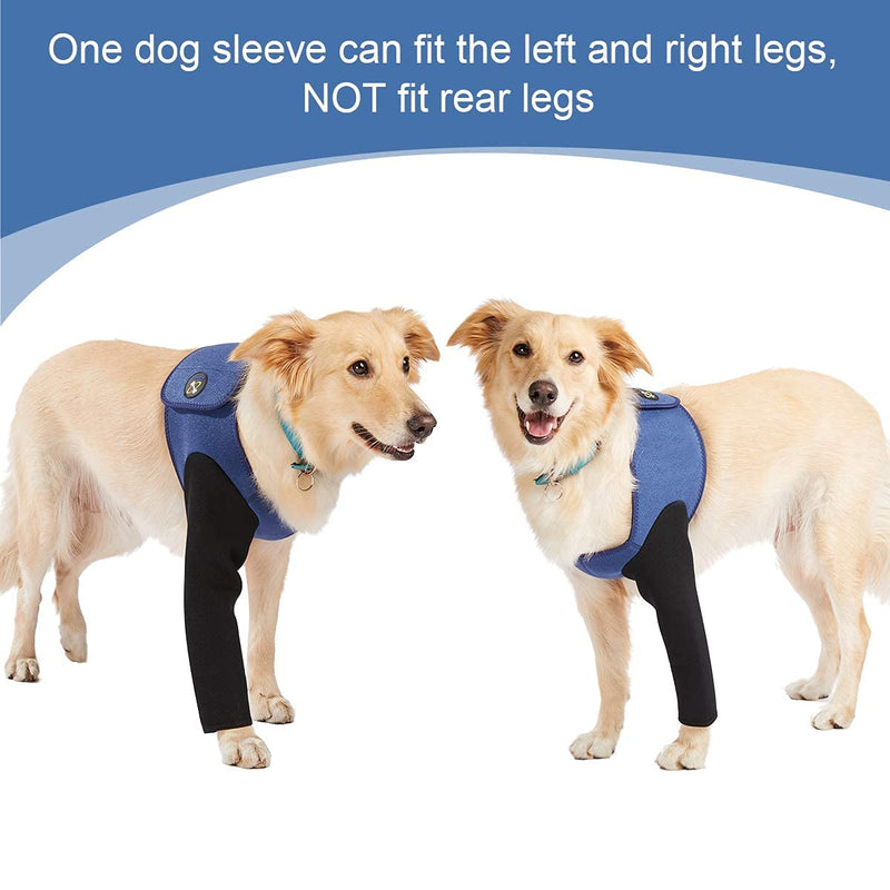 Dog Recovery Suit, Cone Collar Alternative, Abrasion Resistant Dog Recovery Sleeve, Washable 2.5mm Thick and Waterproof, Pet Wounds Prevent Licking, Bite, Keep Dry (L) Large - PawsPlanet Australia