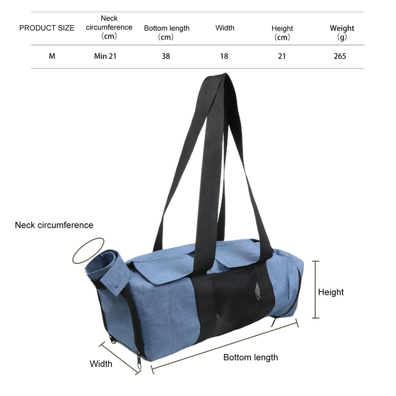 Cat Carrier Bag, Adjustable Cat Grooming Bag Portable Collapsible Cat Travel Bag for Shower Ear Cleaning Nail Trimming - PawsPlanet Australia