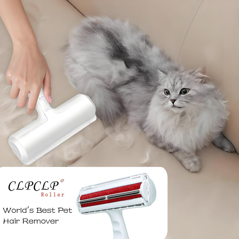 Roller Pet Hair Removal Tool，Reusable Lint Roller - Cat and Dog Hair Remover for Furniture，Dog Brush for Shedding，Portable Multi-Surface Fur Removal Tool (Sofas,Carpets,Clothing,Bed Sheet) - PawsPlanet Australia