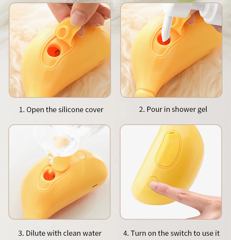 3-in-1 Silicone Massage Cat Steam Grooming Brush for Shedding Pet Hair Removal from Cats and Dogs (Banana) Banana-Yellow - PawsPlanet Australia