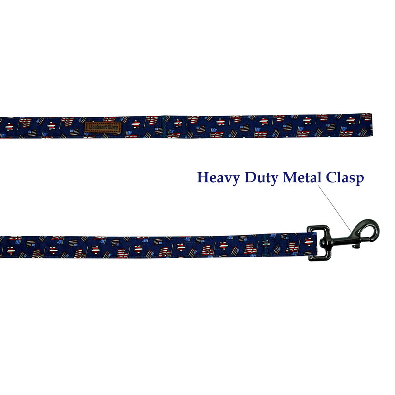 Lionheart glory Patriotic Dog Leash American Flag Durable Dog Leashes with Comfortable Soft Handle for Small Medium and Large 4 of July Dog Leash Girl or Boy Dogs Medium (Pack of 1） 4th of July Flag - PawsPlanet Australia