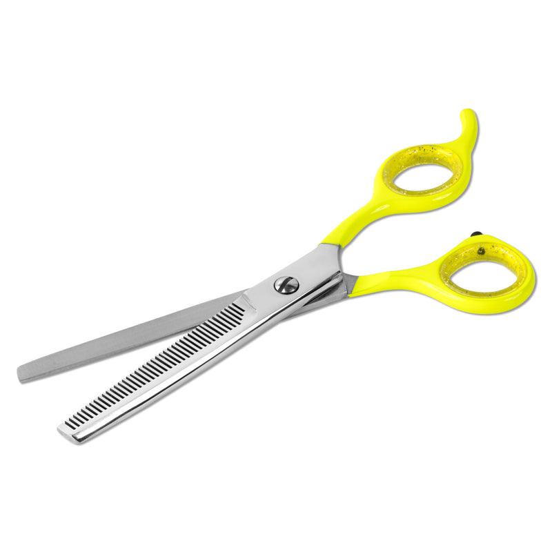 Laazar Dog thinning shears for dogs - Sharp Stainless Steel Blades with Colorful Handles, Safe and Easy-to-Use With Beautiful results, Long Lasting dog grooming thinning shears - PawsPlanet Australia