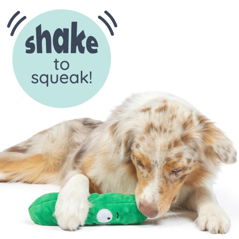 Huxley & Kent for Dogs | Dell Pickle (Small) | Funny Dog Toy | Power Plush Dog Toy with Squeaker | Dog Gift | Fun, Durable | H&K Squeaky Dog Toy Small - PawsPlanet Australia