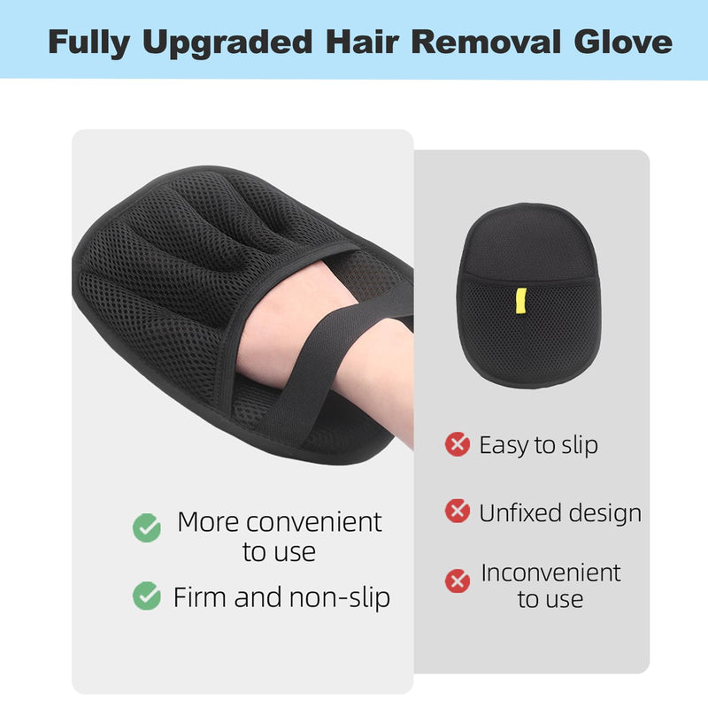 2 PCS Pet Hair Removal Glove, Reusable Electrostatic Cats & Dogs Hair Removal Tool for Couch, Furniture, Carpet, Car Seat, Clothes 2PC - PawsPlanet Australia