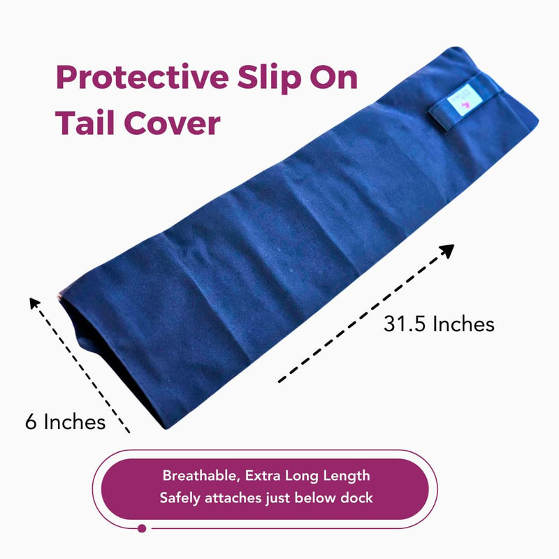 MANE & STABLE Premium Waterproof Horse Tail Bag - Adjustable Protective Slip On Horse Tail Wrap - Quick Release Tail Guard for Braided Or Loose Horse Tails. 31.5 Inches Long. Black - PawsPlanet Australia