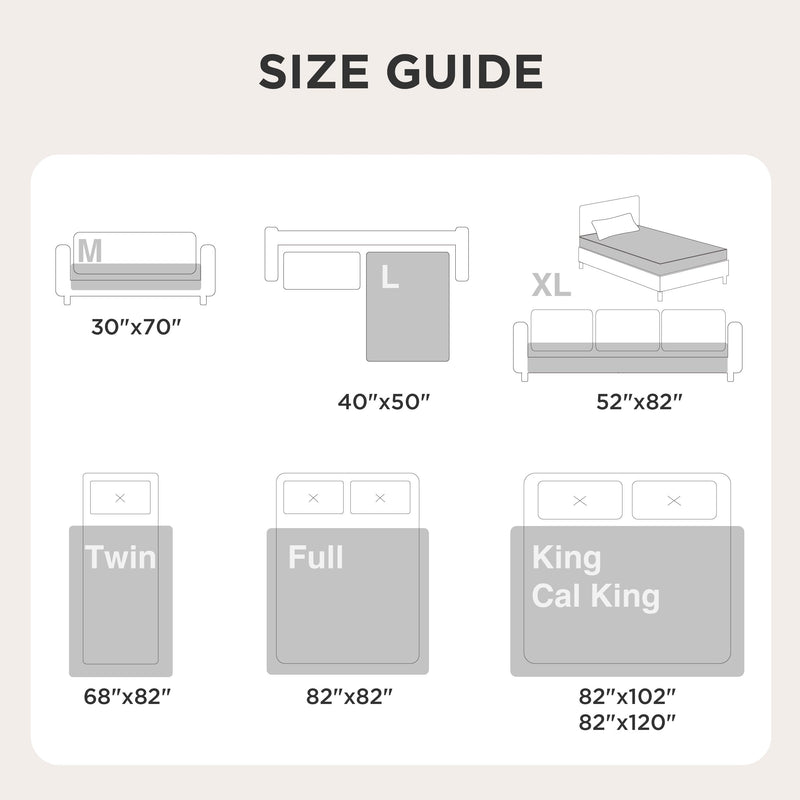 Bedsure Waterproof Couch Cover for Dogs Washable - Waterproof Blanket for Large Dogs Couch Sofa Bed Cozy, Lightweight Furniture Protector for Pet Cat Quick Drying, Sandy Tan, 52x82IN 52x82 inch - PawsPlanet Australia