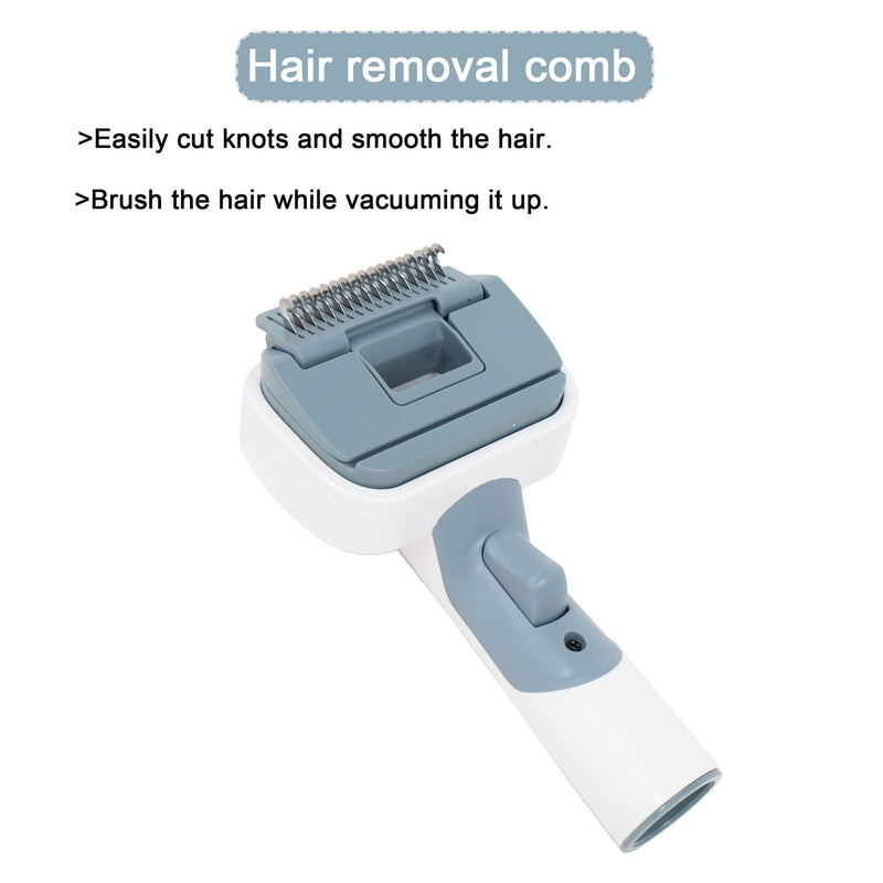 Dog Cat Brush for Shedding and Grooming,Two Replacement Heads,Massage the skin,Easy to Clean Comb for Long Short Haired Pets,use with Vacuum,Compatible with 32mm&35mm Universal Vacuum - PawsPlanet Australia