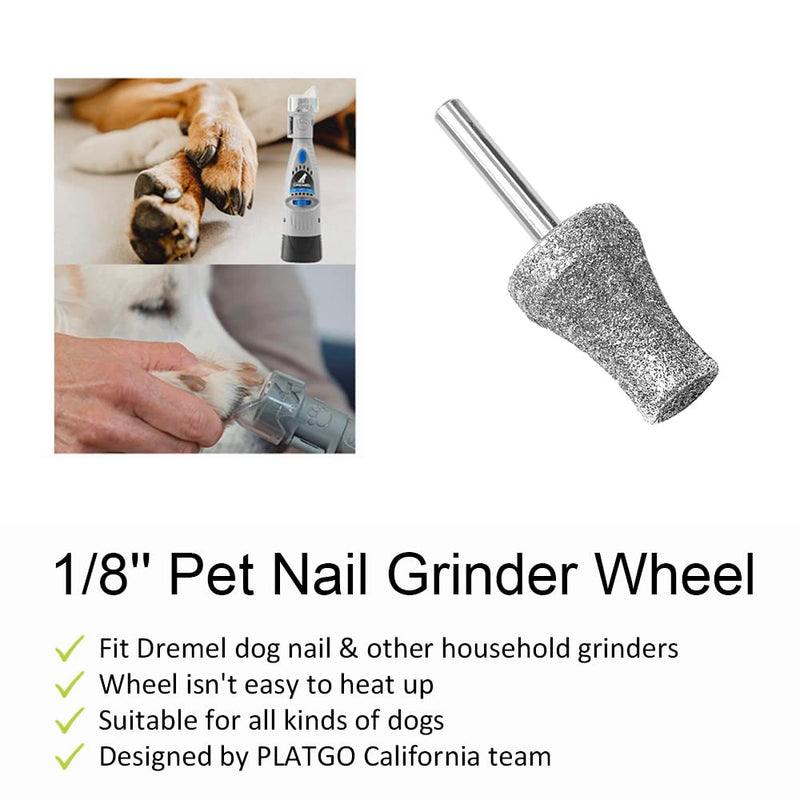 Diamond Dog Grinder for Dremel, Nail Drill Bits for Dogs & Pets Care, 1/8'' Dremel Tool FlashB 1P-60# - PawsPlanet Australia