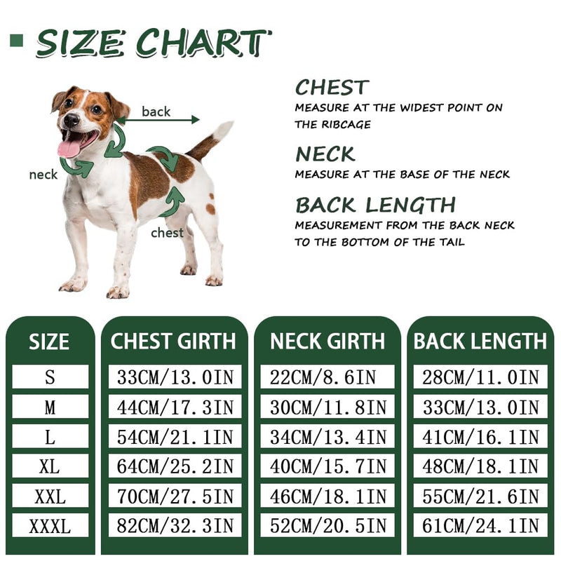 FEimaX Dog Recovery Suit Long Sleeve, Dog Surgery Recovery Suit for Female Male, Pet Surgical Bodysuit Puppy Onesie Abdominal Wounds Protector for Small Medium Large Dogs 3XL Green