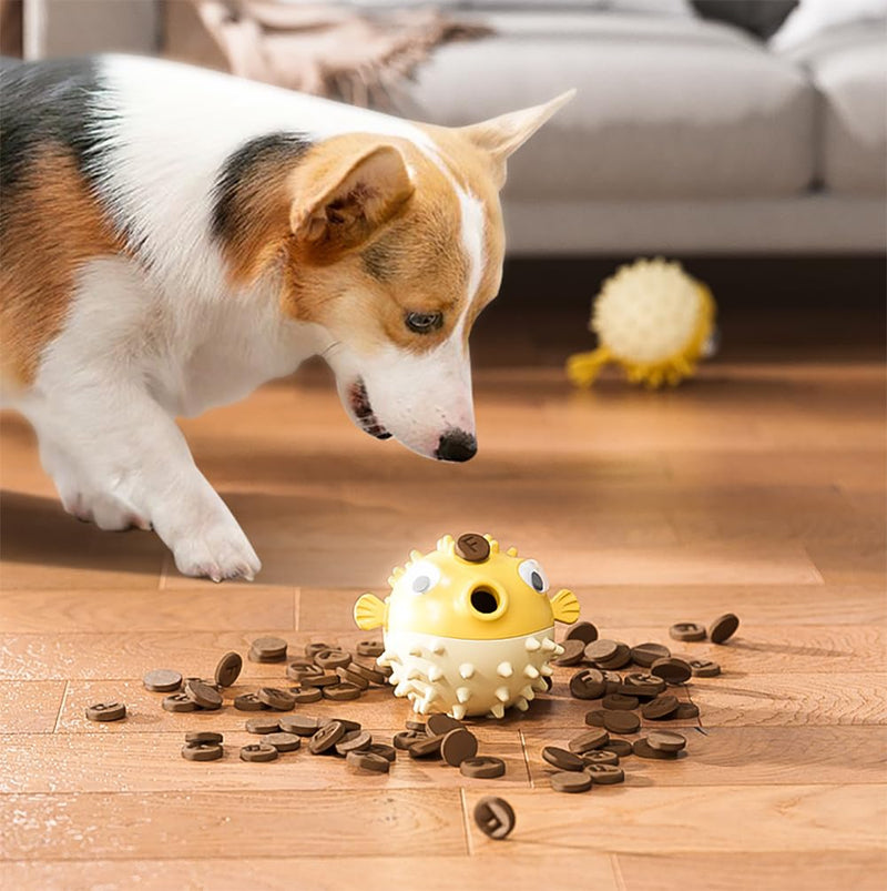 Interactive Dog Toys for Treat Dispensing Dog Chew Toys for Medium and Large Dogs,Educational Dog Toy (yellow) yellow - PawsPlanet Australia