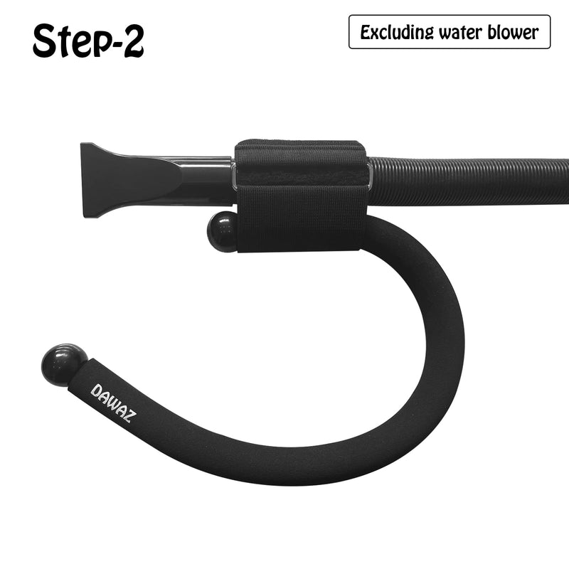 DAWAZ pet Grooming Dog Hair Dryer Water Blowing Machine Neck Hanging Bracket Universal Adjustment Free Your Hands (D2), BLACK D2 - PawsPlanet Australia
