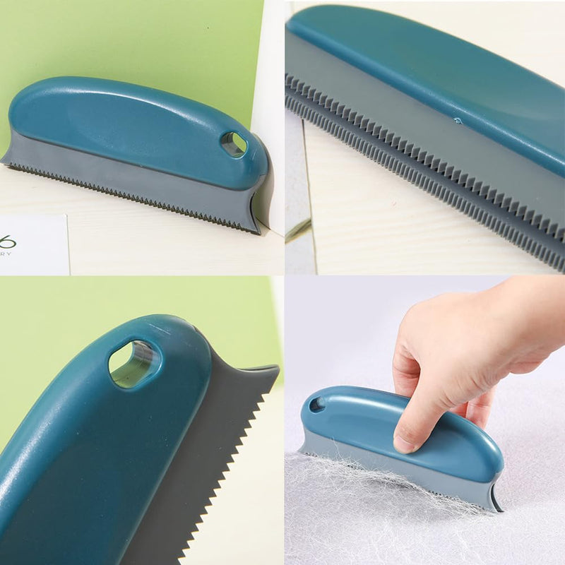2 Pack Pet Hair Remover Fuzz Lint Removal Tool Loose Fur Scraper Brush Grooming Comb Cleaner for Cat Dog Rabbit Kitten Sofa Bed Carpet Rake Rug Fabric Couch Furniture Car Interiors - PawsPlanet Australia