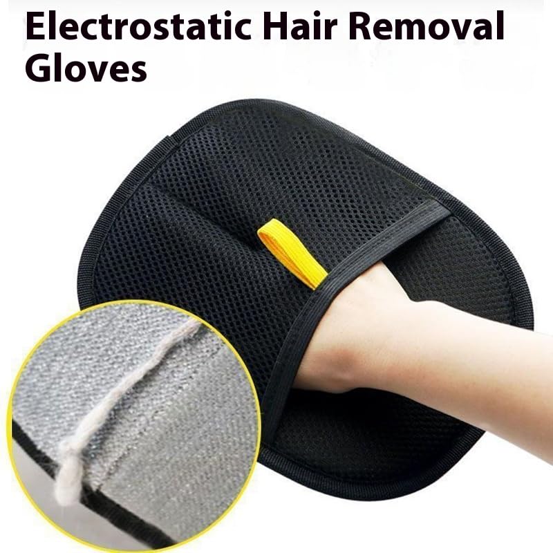 2 Pack Magic Brush pet Hair Removal Gloves – Grooming & Shedding Glove for Cats & Dogs, 2025 Upgrade Electrostatic Reusable Brush for Furniture, Couch & Carpet - PawsPlanet Australia