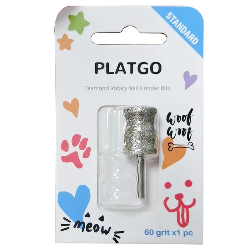 Diamond Dog Nail Grinder for Dremel, Diamond Sanding Drums, Diamond Bit for Dogs&Pets Nail Care, 1/8'' Nail Dremel Tool for Big Dogs & Small Dog, for Animals Nail Care Grinder Tools FlashA 1P-60# - PawsPlanet Australia